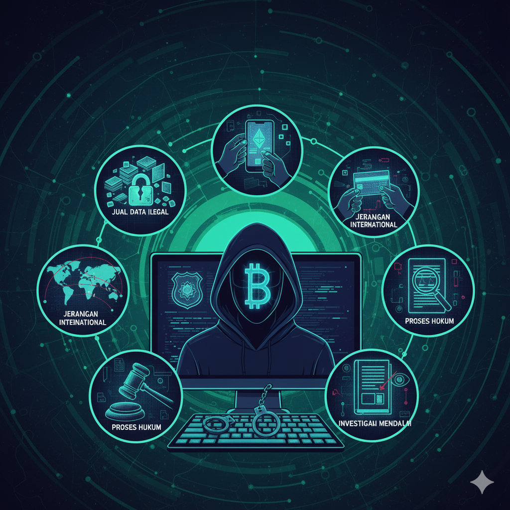 Terungkap! 6 Fakta Penangkapan Hacker 'Bjorka', Mulai dari Jual Data Ilegal hingga Transaksi Kripto.