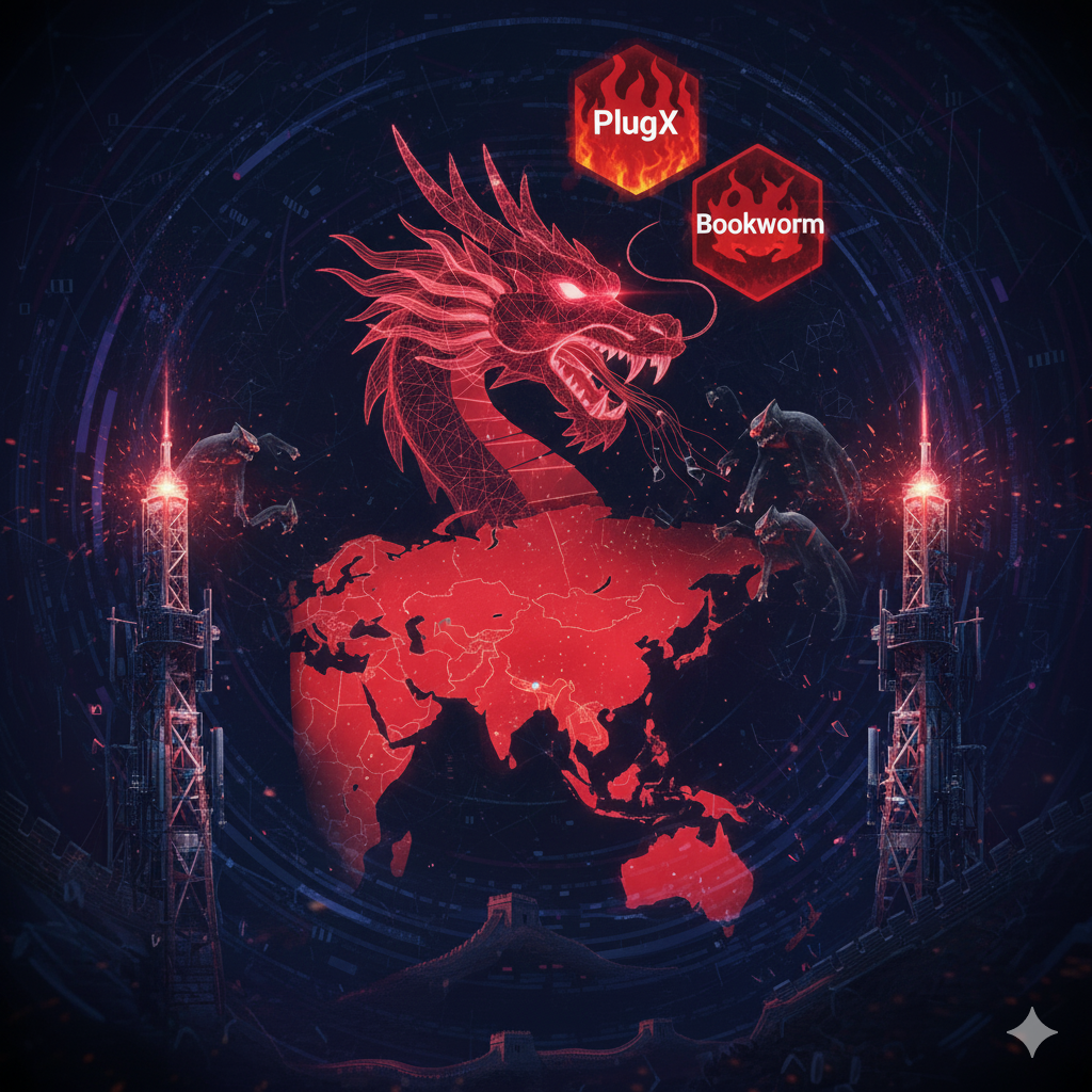 Ancaman Siber dari Tiongkok: Malware PlugX dan Bookworm Sasar Jaringan Telekomunikasi di Asia Tenggara.